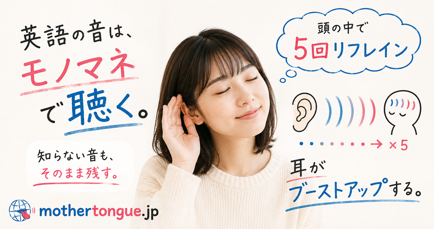 リフレインすると相手の英語音量が大きくなる？　001